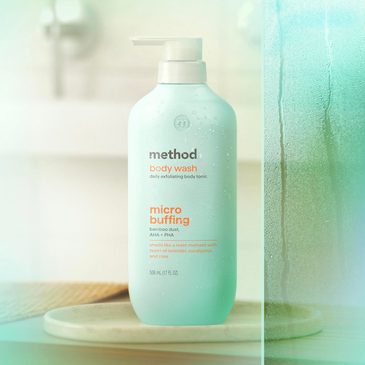method Exfoliating Body Wash, Micro Buffing, 17 fl oz Method