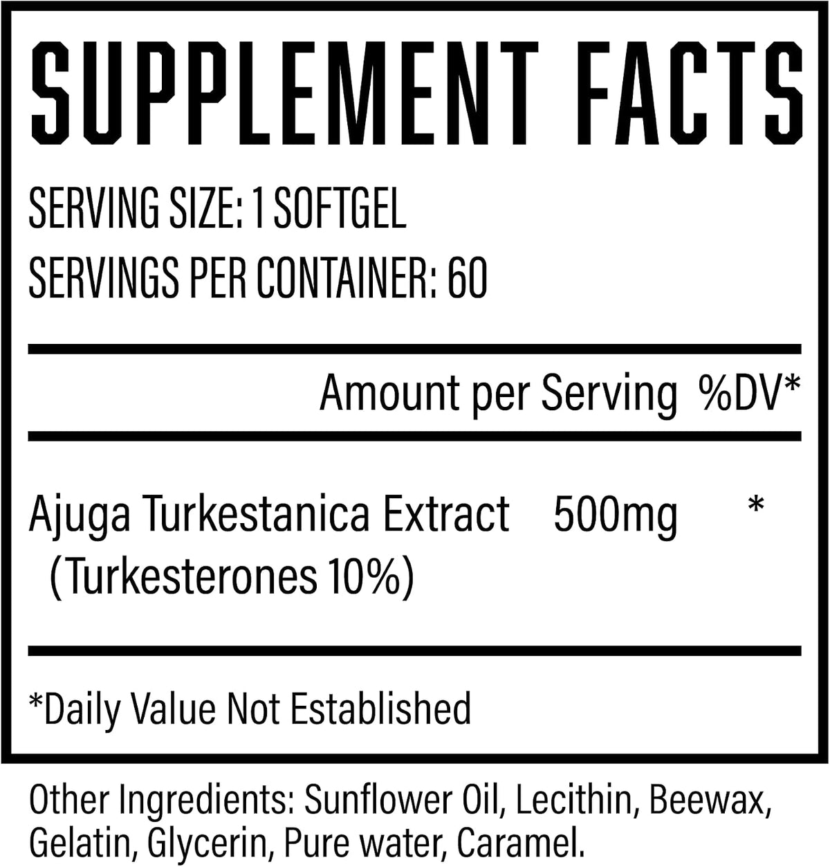 Huge Supplements Turkesterone & Ecdysterone Stack, Build Muscle & Strength, Enhanced Absorption Technology (60 Servings) Gsupps Australia