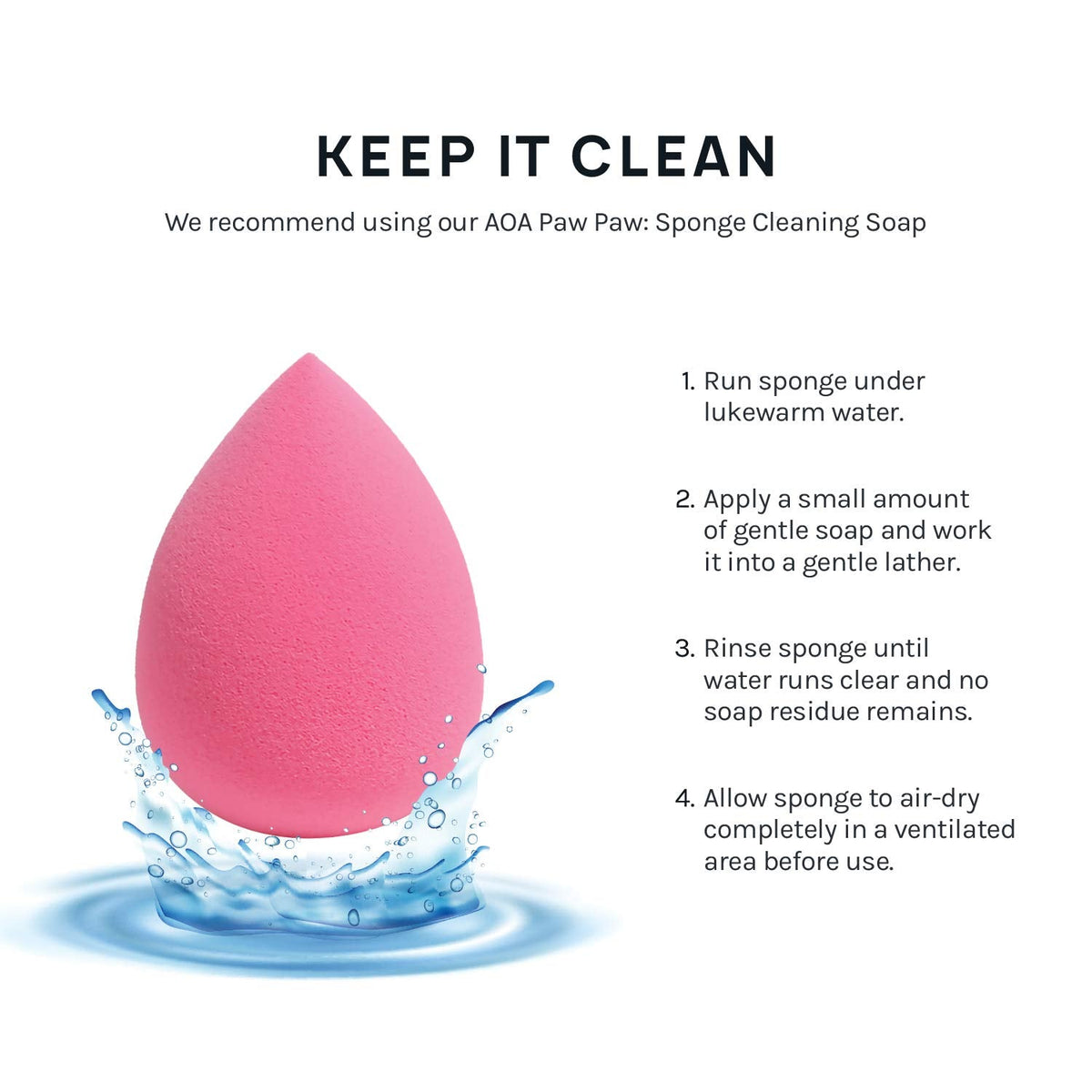 AOA Studio Collection makeup Sponge Set Latex Free and High-definition Set of 6 makeup Wonder blender For Powder Cream and Liquid, Super Soft Wonder Beauty Cosmetic AOA STUDIO