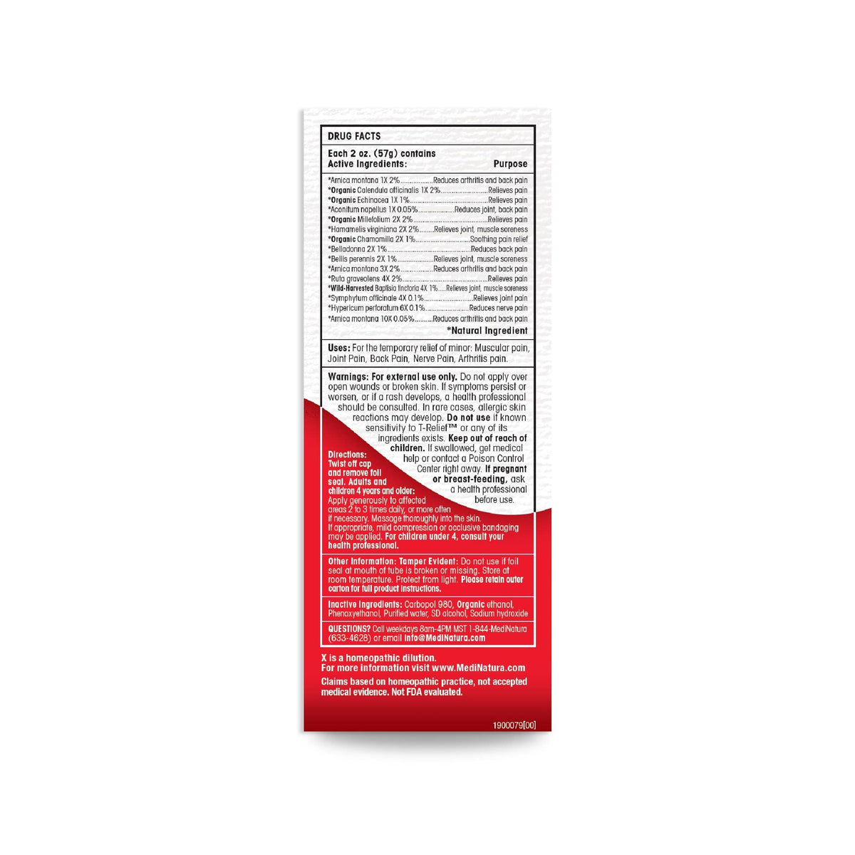 MediNatura T-Relief Extra Strength Discomfort Relief Gel-Extra-Strength Arnica Gel for Fast-Acting Relief-Supports Mobility & Body Aches-Homeopathic & Plant-Based-Paraben-Free-Non-Sticky - 2 oz MediNatura