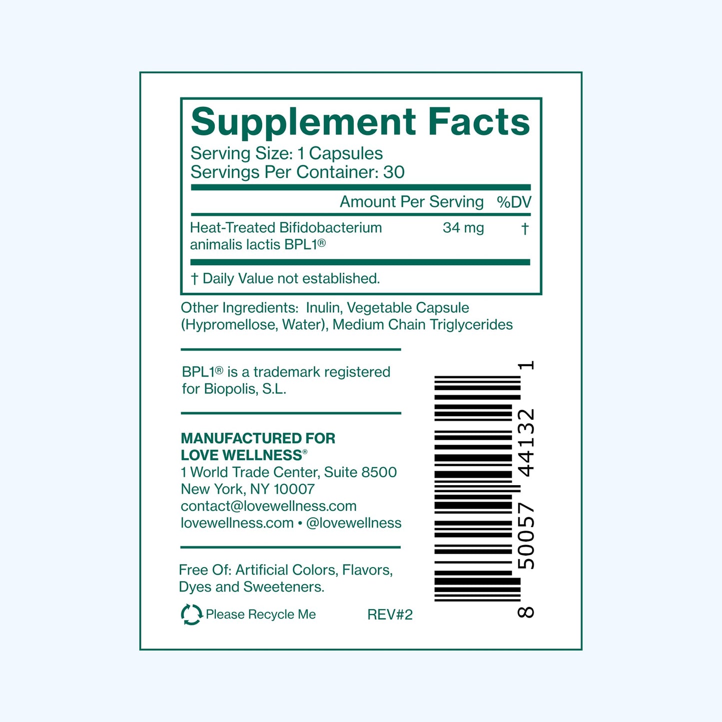 Love Wellness Hello Burn Activate | Support Visceral Fat Burn with HT BPL1 Postbiotic | Supports Healthy Waist Circumference, Longevity and Metabolic Wellness | 30 Count Love Wellness