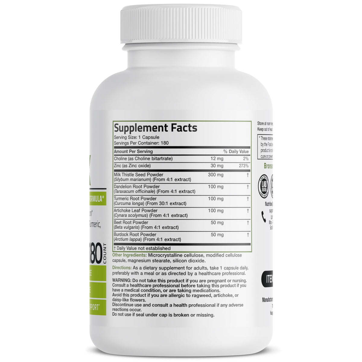 Bronson Liver Detox Advanced Detox & Cleansing Formula Supports Health Liver Function Bronson