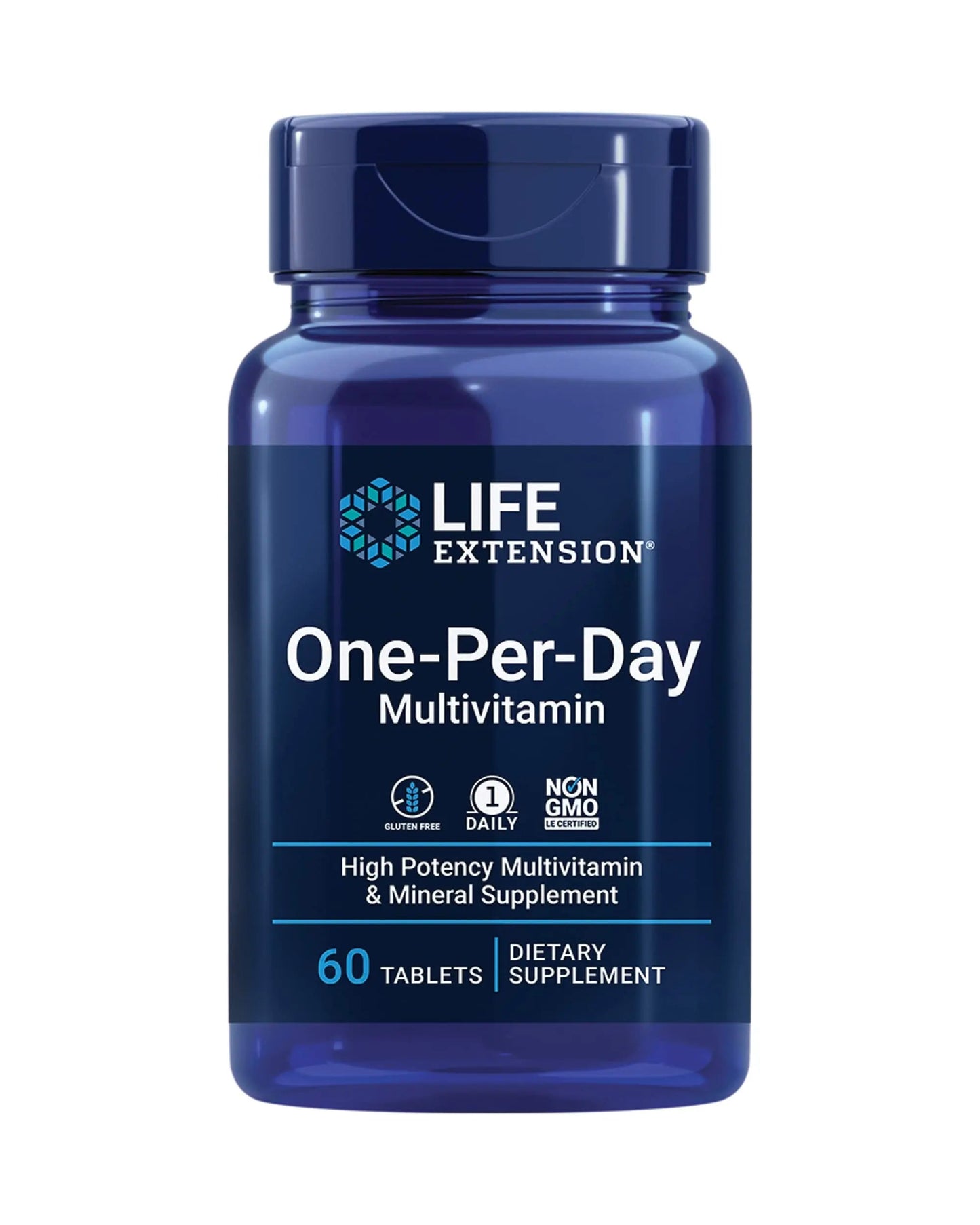 Life Extension One-Per-Day Multivitamin 60 Tablets and Optimized Ashwagandha 60 Capsules Bundle Life Extension