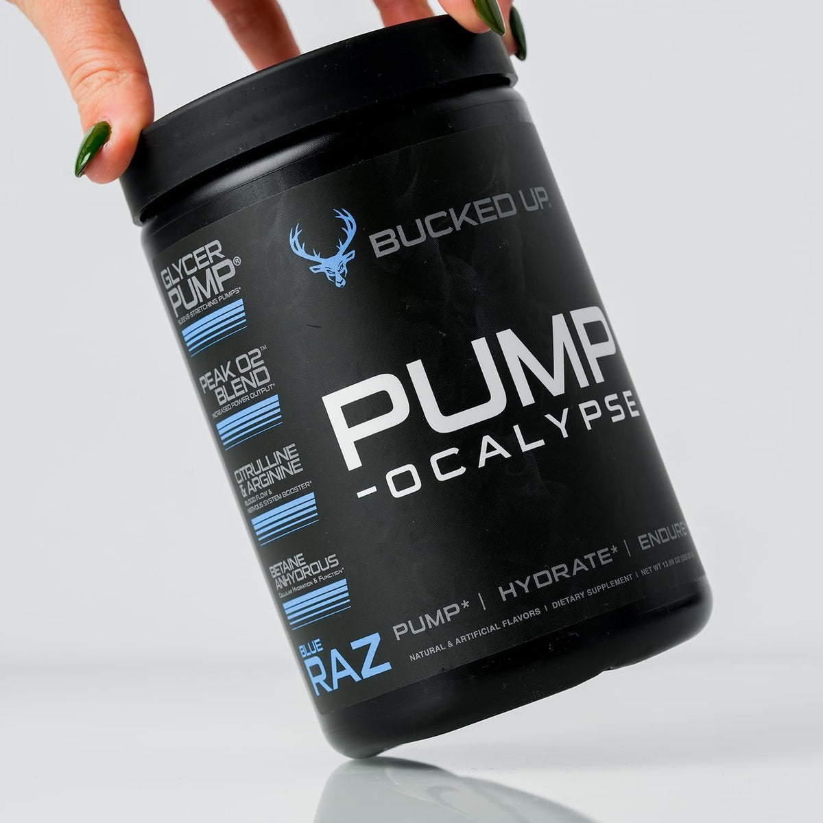 Pump-ocalypse Blue Raz | Nitric Oxide and L Arginine Supplement with Citrulline Malate, GlycerPump | Ultimate N.O. Booster | Lean Muscle Support for Blood Flow, Vascularity, Hydration and Endurance Gsupps Australia