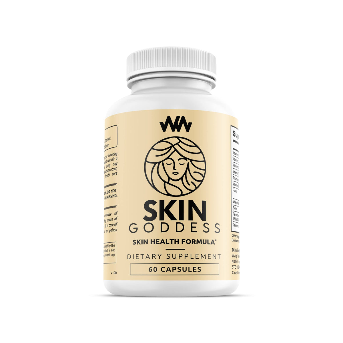 Warped Wellness Womens Skin Health Supplement | Supports Radiant and Youthful Female Complexion | Chinese Peony for Clear Skin and Feminine Glow | Skin Goddess Warped Wellness