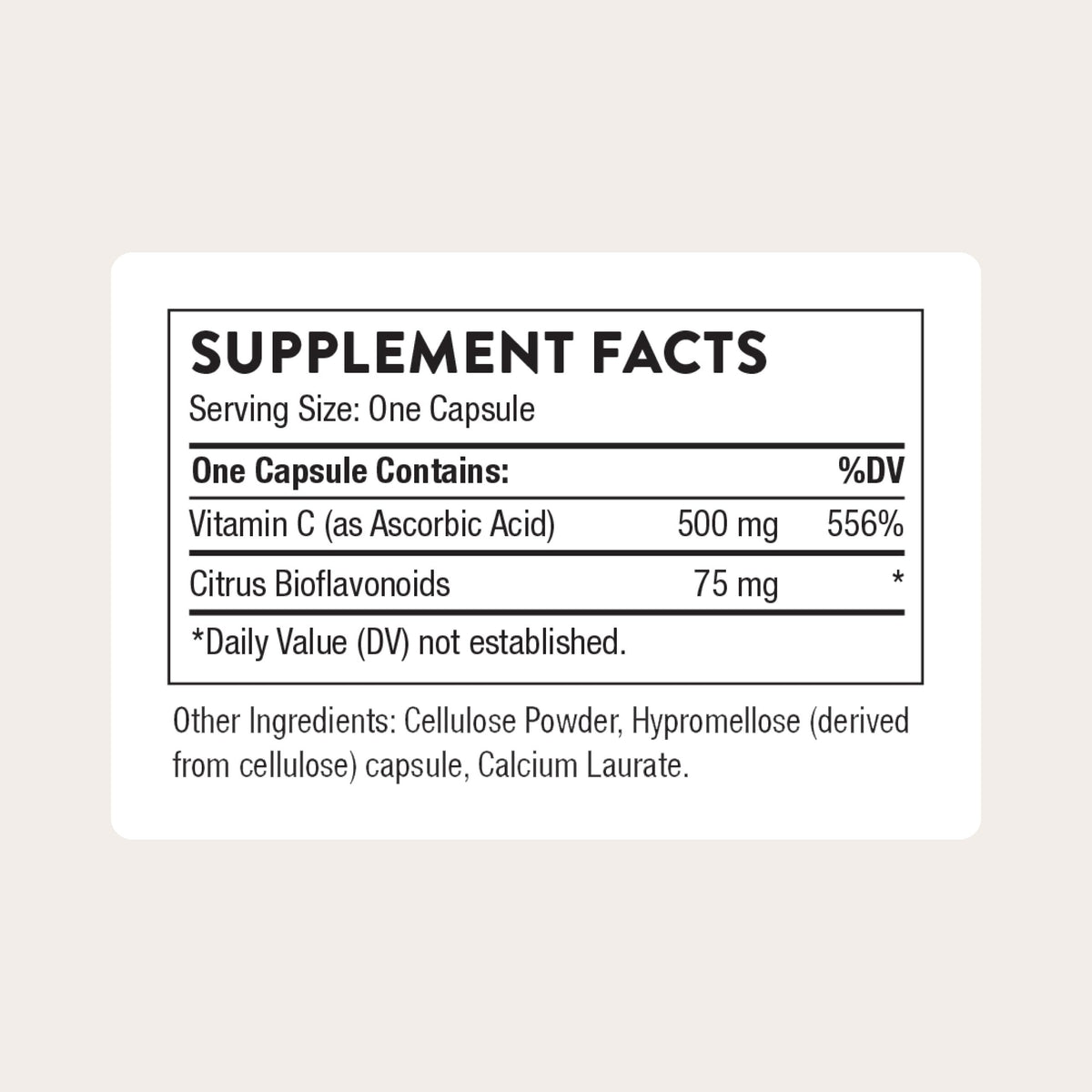THORNE - Vitamin C 500 mg - Blend of Vitamin C and Citrus Bioflavonoids from Oranges - Supports Immune System, Cellular Energy Production & Collagen Production* - Third-Party Certified - 90 Servings THORNE