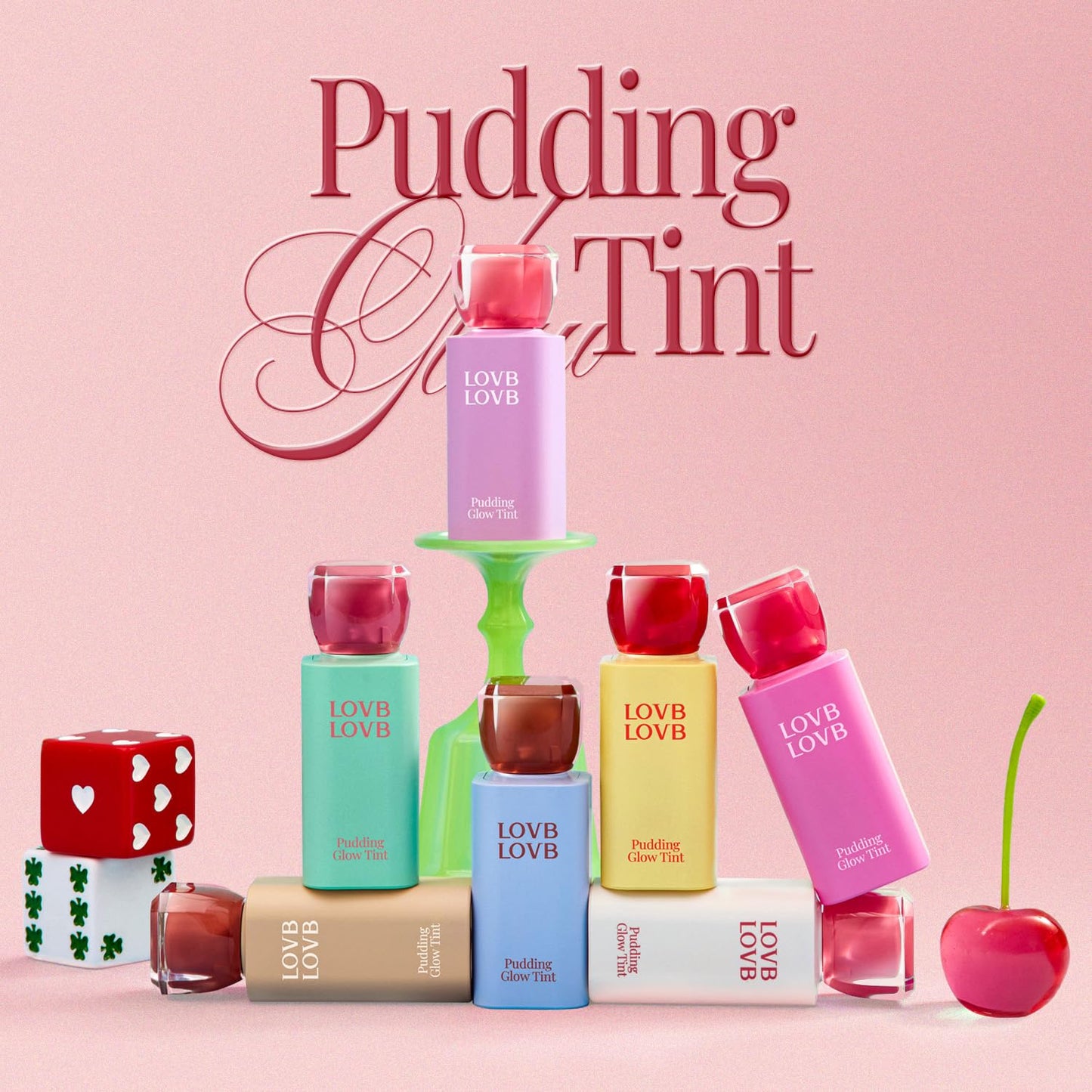 LOVB LOVB Pudding Glow Korean Lip Tint | Natural Lip Stain | Gloss to Stain | Long-Lasting & Non-Sticky | Lightweight Lip Tint | 0.14 oz. (04 SUNSET BEIGE) LOVB LOVB