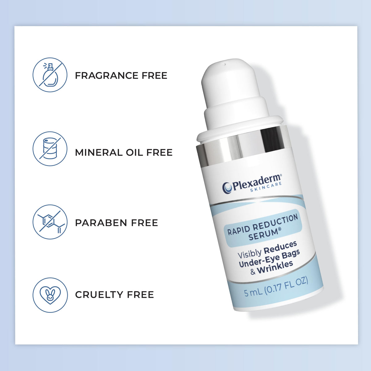 Plexaderm Eye Serum Pump - Visibly Reduces Bags, Wrinkles & Dark Circles Plexaderm