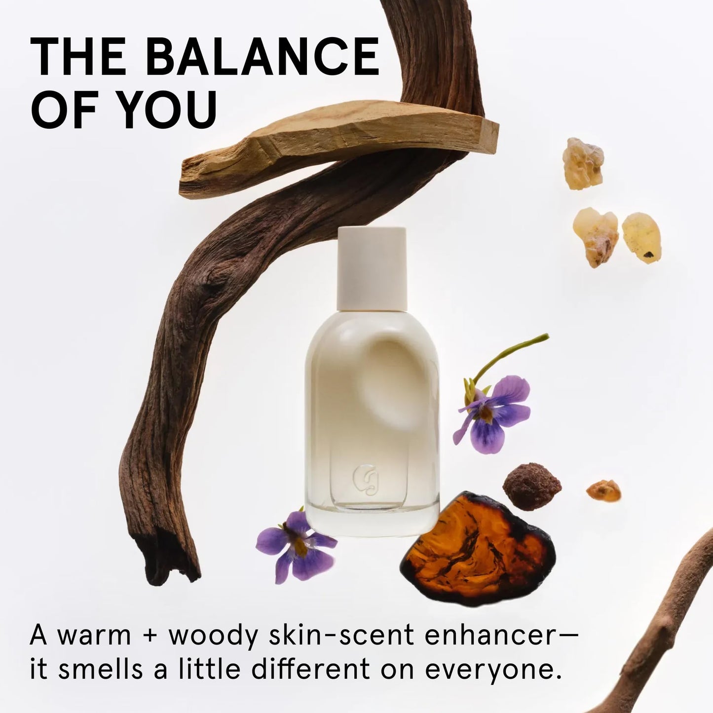 Glossier You Doux Eau de Parfum - Unisex Fragrance for Men & Women, Skin-Scent Enhancer Smells Different on Everyone - Earthy Woody Perfume with Sweet Violet, Palo Santo & Ambrox Base Notes, 100ml Glossier