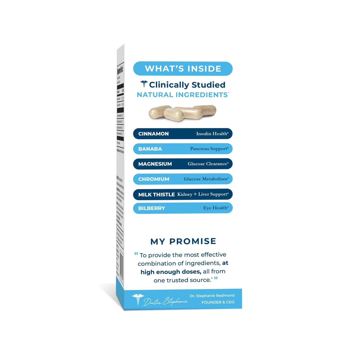 Pharmaganics Blood Sugar 24 Hour - 6 in 1 Formula with Cinnamon, Banaba, Chromium, Milk Thistle, & More - Once Daily Supplement Pharmaganics