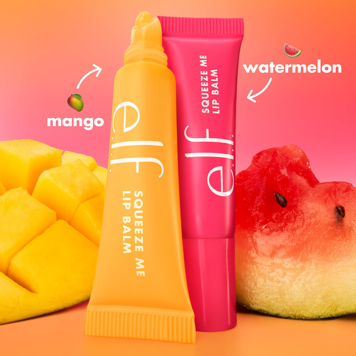 e.l.f. Squeeze Me More Lip Balm Duo, Moisturizing Balm For A Sheer Tint Of Color, Made With Hyaluronic Acid e.l.f.