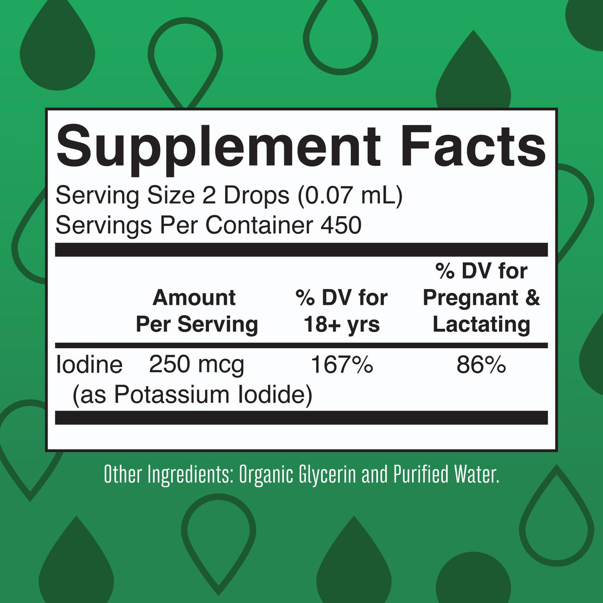 MaryRuth Organics Iodine Liquid Drops | Potassium Iodide | 1 Year Supply | 450 Servings | Thyroid Health | USDA Organic| MARYRUTH'S