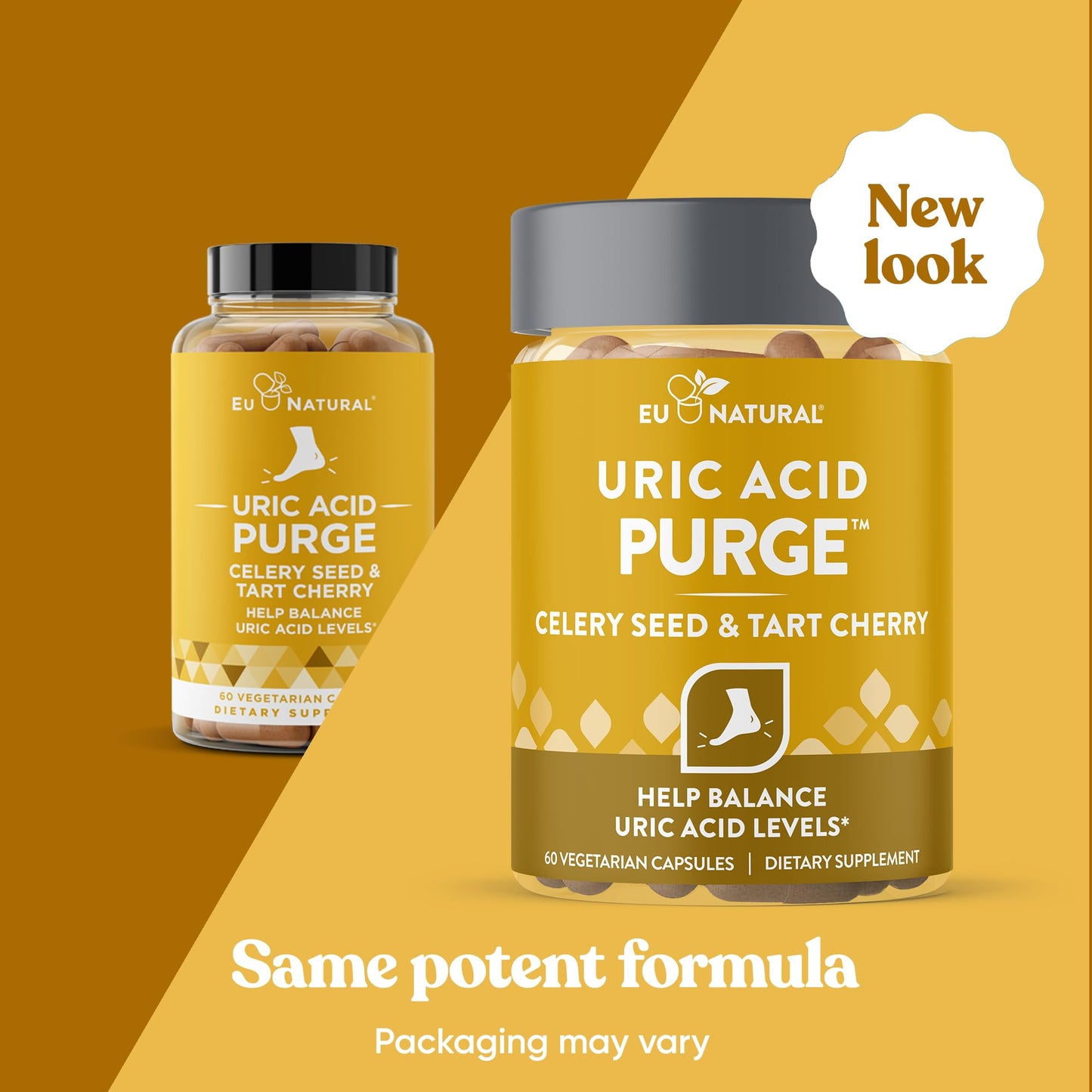 Eu Natural Purge Uric Acid Flush - Eat & Drink What You Want - Uric Acid Support for Joints & Mobility with Celery Seed Eu Natural