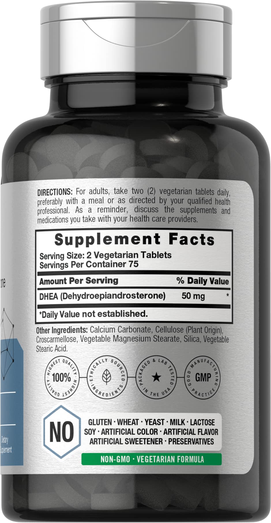 DHEA 50mg 150 Tablets | Non-GMO, Gluten Free Supplement | by Horbaach Horbäach