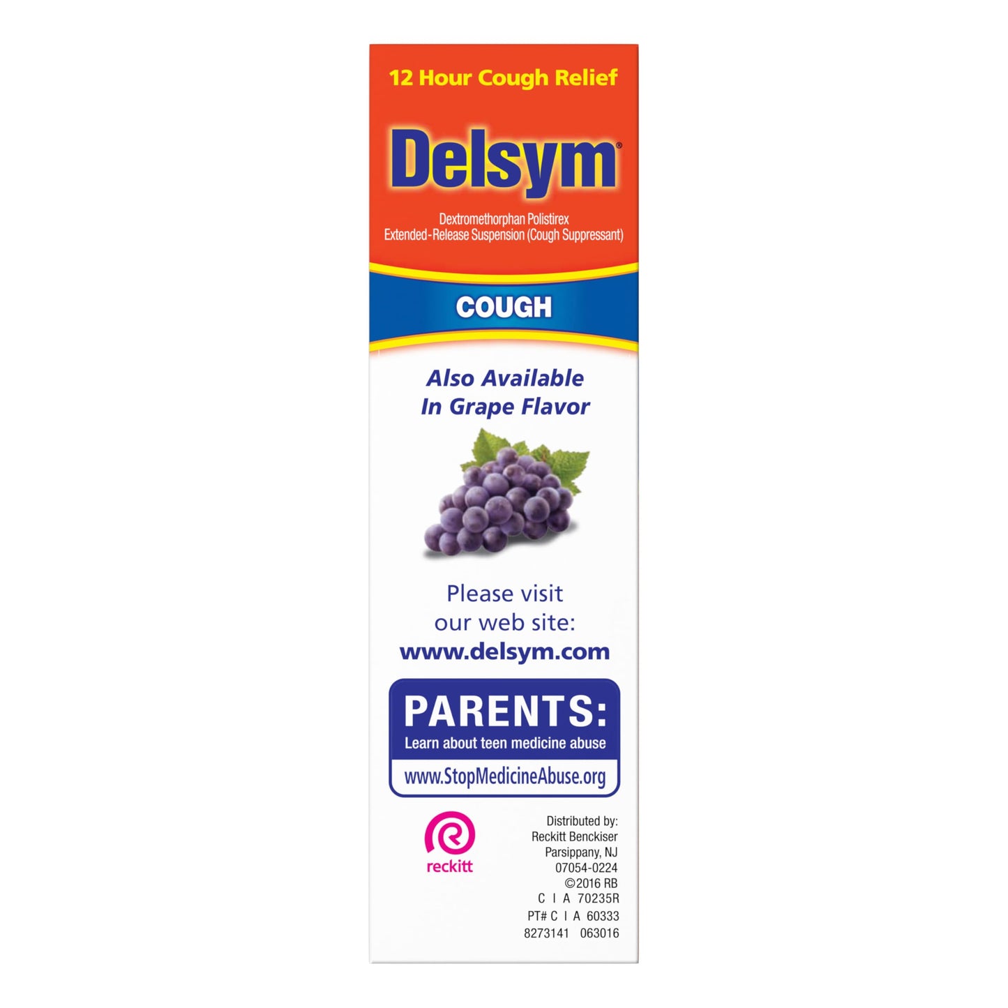 Delsym 12 Hour Cough Medicine for Adults, Powerful Relief for 12 Hours, Cough Suppressant Liquid with Extended-Release Dextromethorphan, Orange Flavor Liquid Cough Syrup, 5 Fl Oz (Pack of 1) Delsym