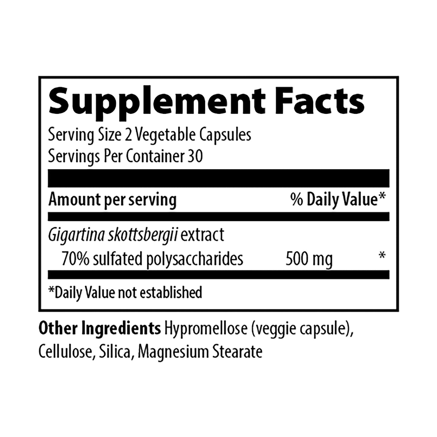 Vibrant Health, Gigartina Red Marine Algae, Plant-Based Immune Support, 60 Capsules Vibrant Health