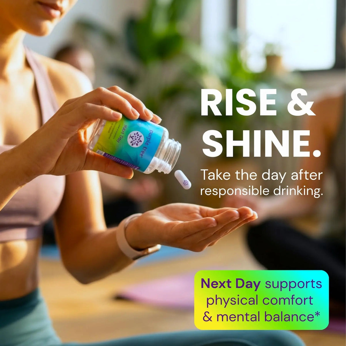 purple tree Next Day – Post-Drink Morning Wellness Supplement for Balance, Restore & Replenishment | Ashwagandha KSM-66, Milk Thistle, Ginger purple tree