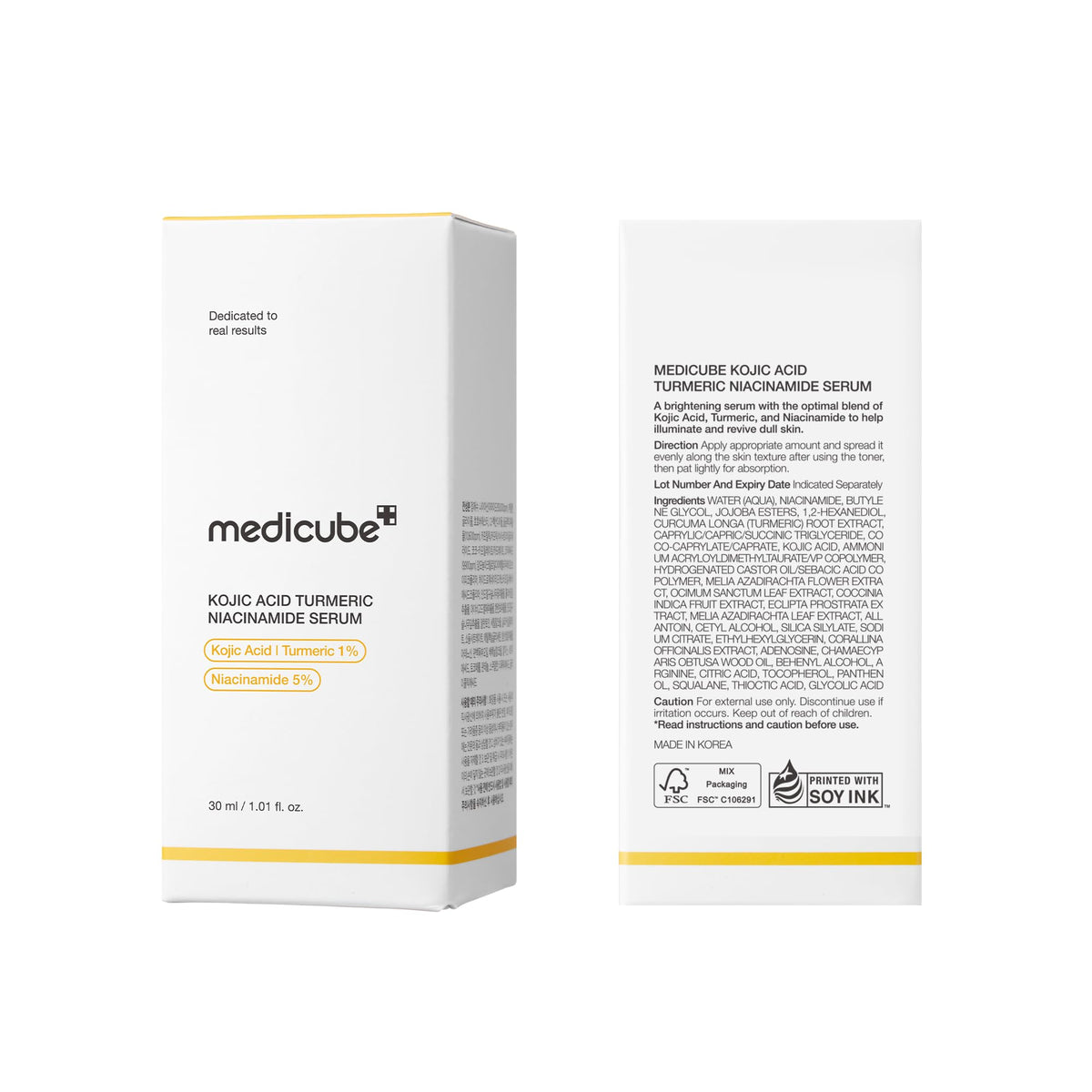 medicube Kojic Acid Turmeric Clarifying Capsule Serum for Troubled Skin medicube