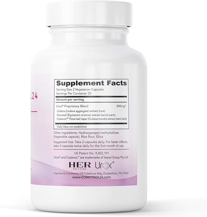 Confitrol24 Bladder Control Daily Supplement Leading Edge Health