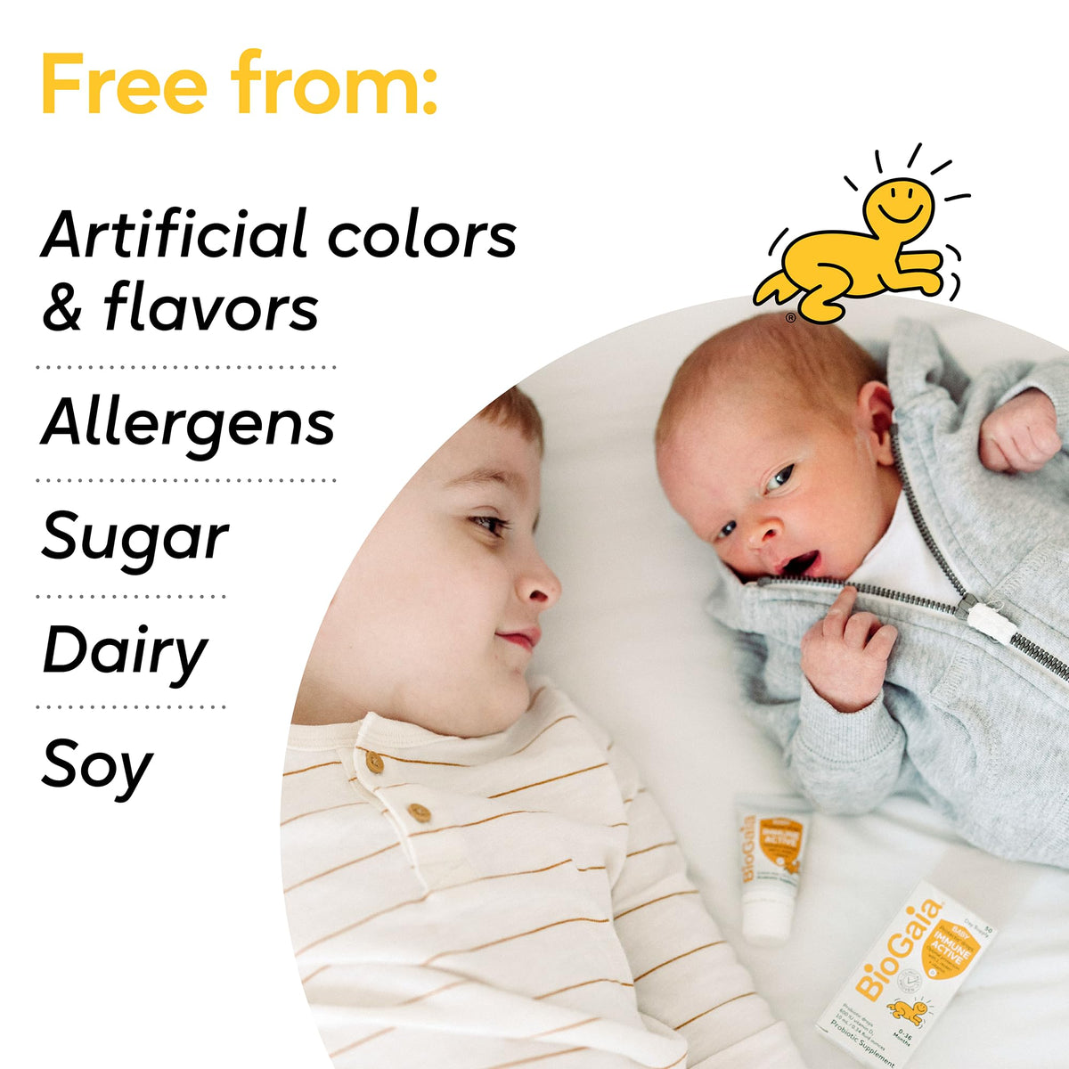 BioGaia Immune Active Baby Probiotic Drops + Vitamin D | for Babies & Toddlers 0-36 Months | Supports Digestive & Immune Health BioGaia