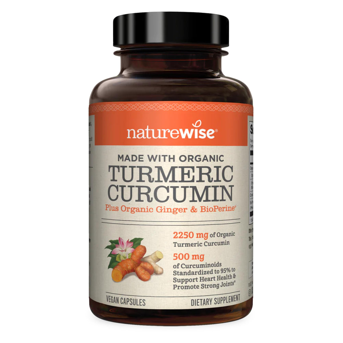 NatureWise Curcumin Turmeric 2250mg 95% Curcuminoids & BioPerine Black Pepper NatureWise