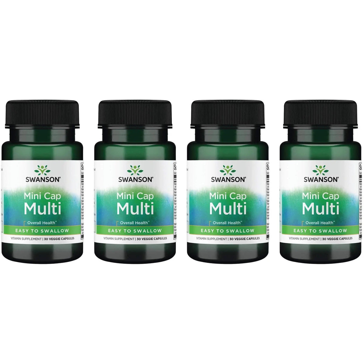 Swanson Daily Multivitamin Without Minerals 30 Veg Capsules (4 Pack) Swanson