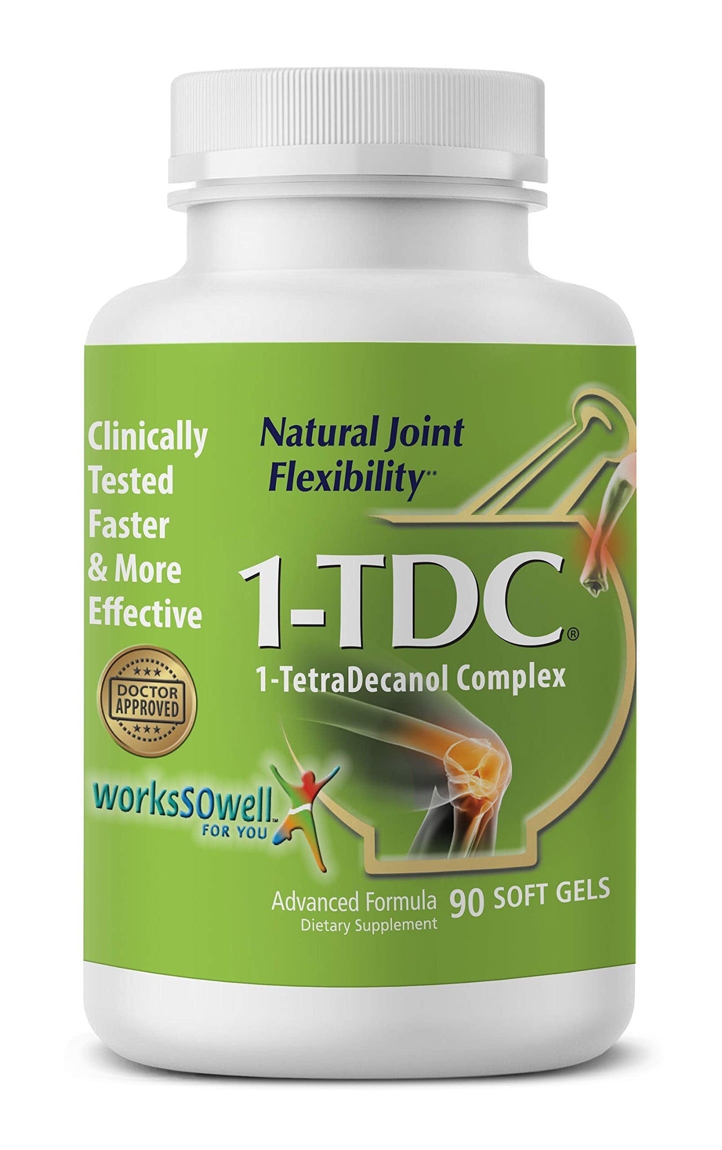 1-TDC Joint & Muscle Health 90 Gels and Joint & Muscle Relief Cream 4 oz Bundle 1-TDC