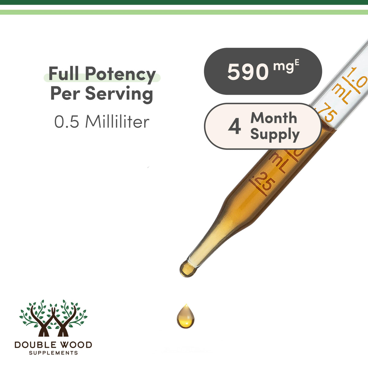 Double Wood Supplements Organic Lemon Balm Tincture - for Digestion & Relaxation 590mg - 2FL OZ, 120 Servings Double Wood Supplements