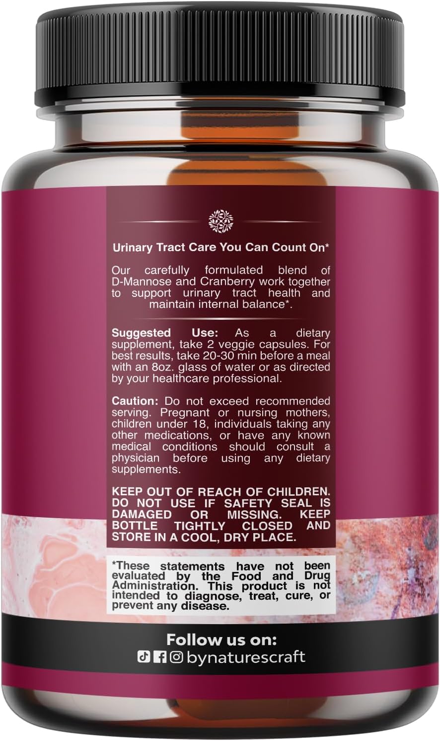D Mannose with Cranberry Supplement - Potent D Mannose 1000mg Capsules for Kidney Defense Support & Cleanse and Urinary Tract Health for Women & Men - Bladder Health Supplement for Adults - 60 Count Gsupps Australia