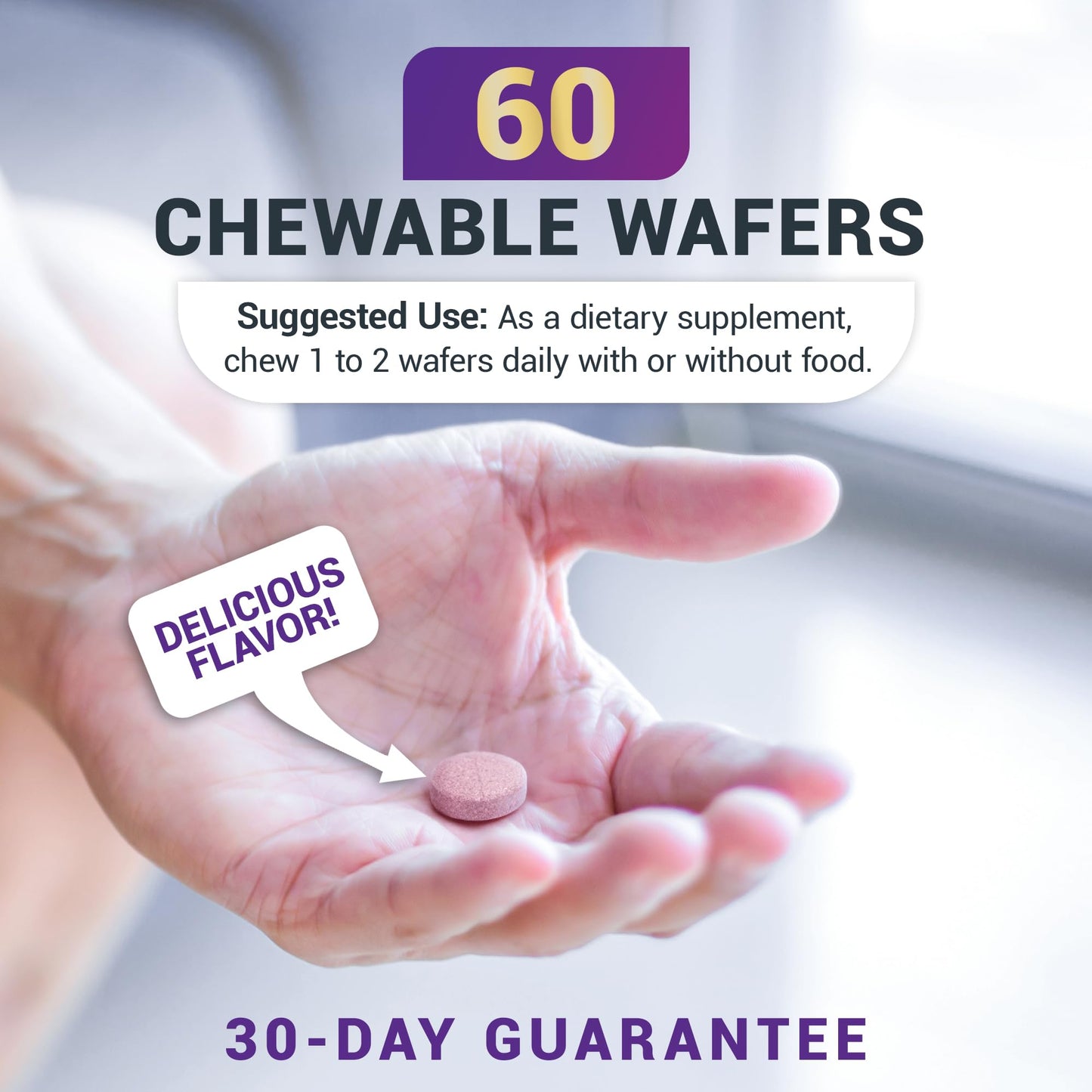 Dr. Berg Chewable Vitamin C Complex - Made with Organic, Non-GMO Berries - 60 Delicious Wafers Gsupps Australia