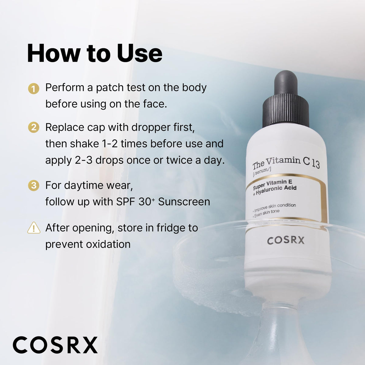 COSRX Pure Vitamin C 13% Serum (Renewal) with Vitamin E & Hyaluronic Acid, Korean Vitamin C Serum, Hydrating Facial Serum for Uneven Skin Tone, Dull Skin, 0.67 oz, Korean Skin Care, Mothers Day Gifts COSRX