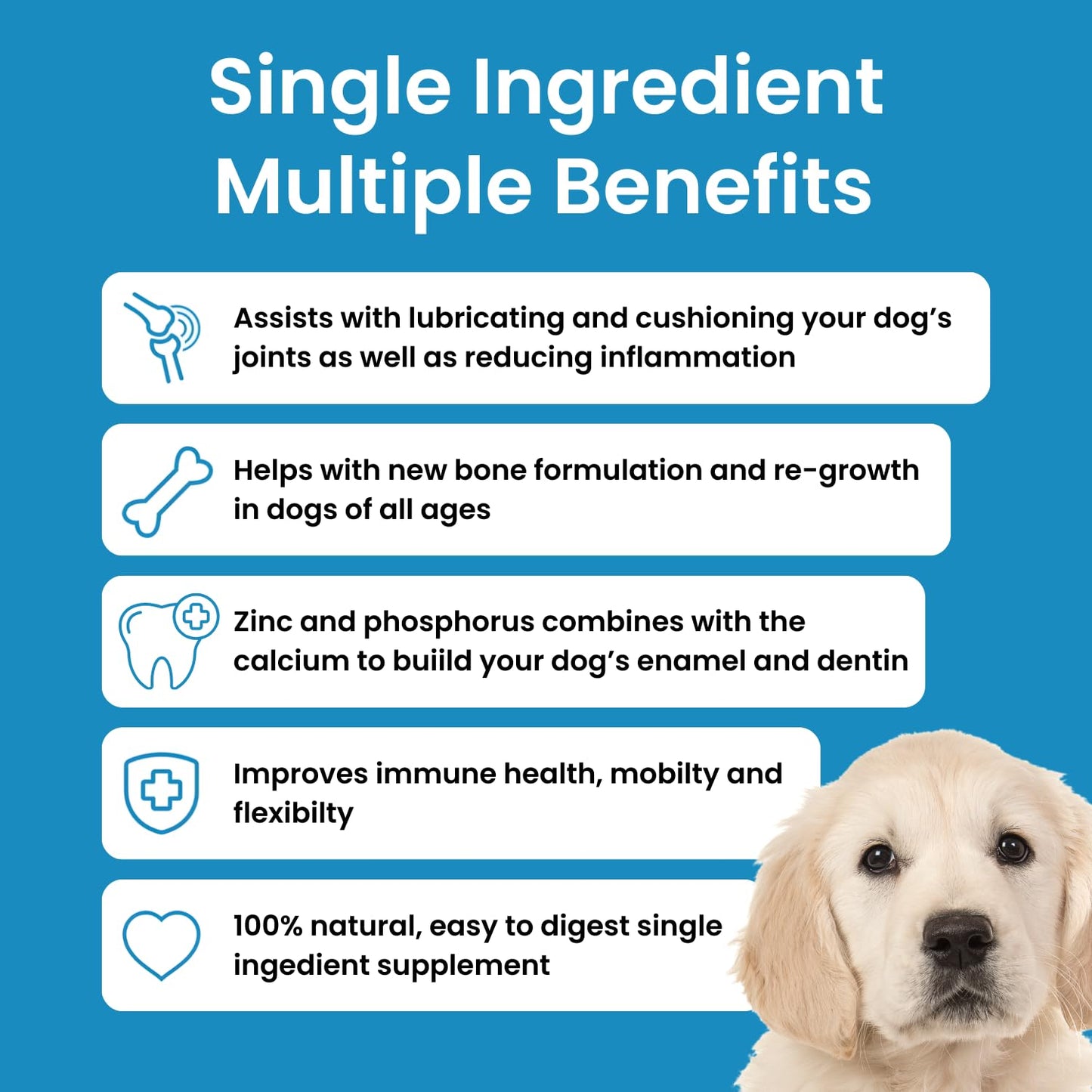Hofseth BioCare Brilliant Bone & Joint Supplement for Dogs - High Strength Calcium & Collagen Powder for Joint & Hip Support, Essential Supplement for Dog’s of All Ages - 10.6 Oz Hofseth BioCare