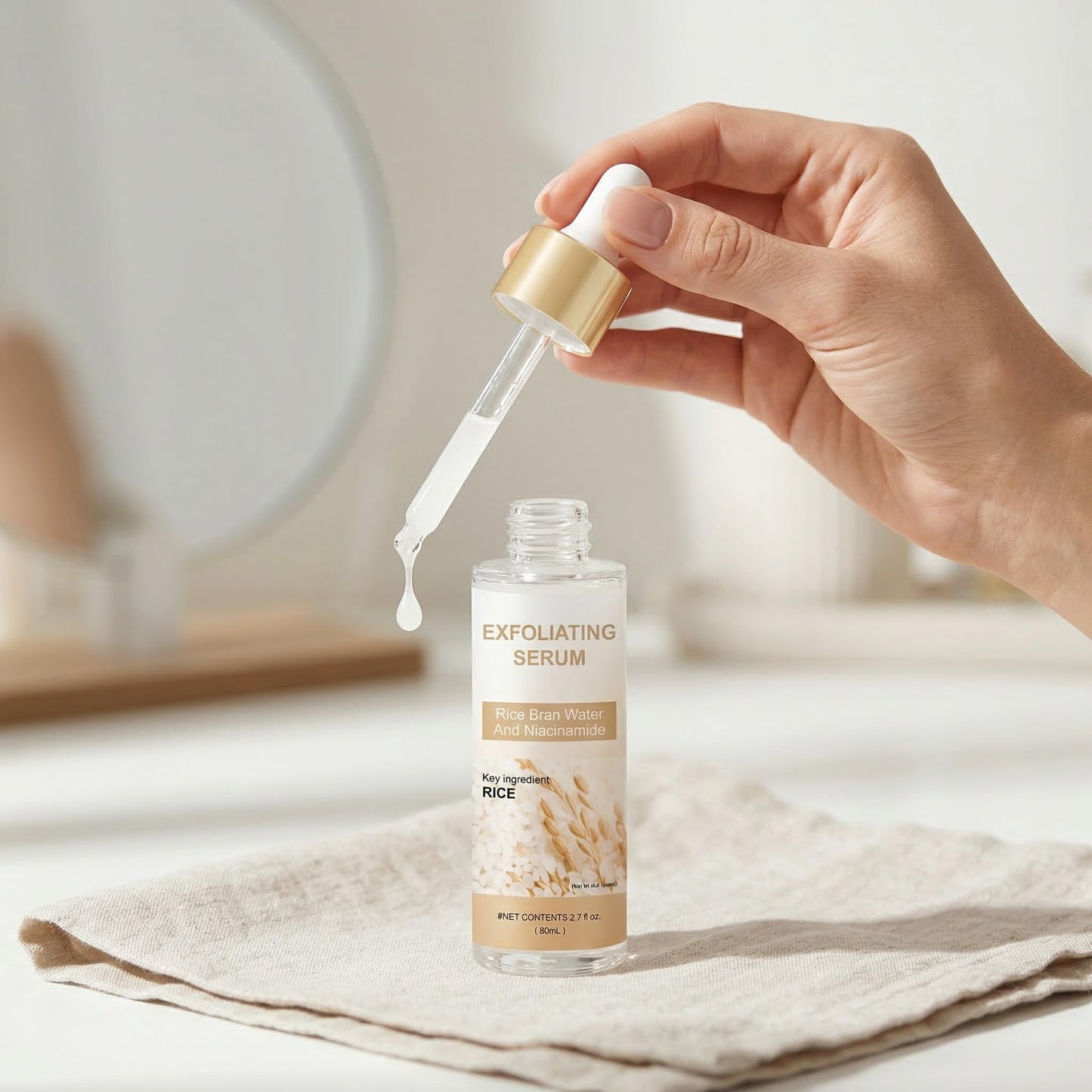 Peel Shot Glow Rice Ampoule Duo – Peel Shot Serums with White Rice Extract, BHA, Niacinamide & Hyaluronic Acid – Exfoliating, Moisturizing, Blackhead Remover & Pore Refining (White) DR.Seya