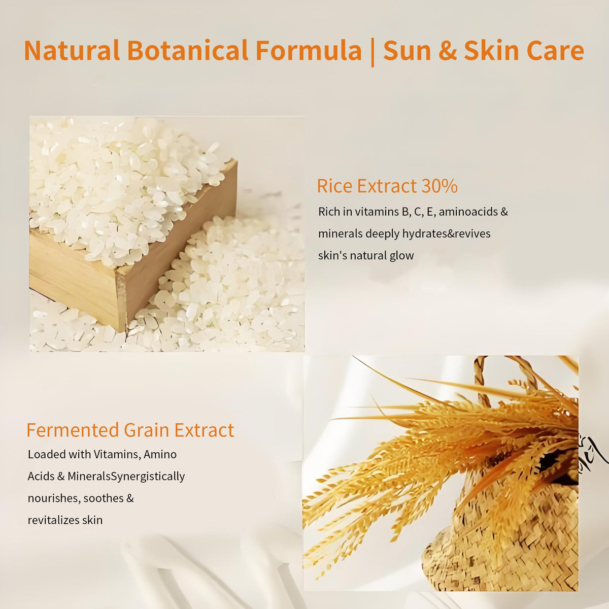 KUVPIUS Organic Sunscreen SPF 50+ PA++++, Korean Sun Skin Care Sunscreen, Daily Facial Sunblock 50ML for Travel, Beach Essentials Sunscreen No White Cast KUVPIUS