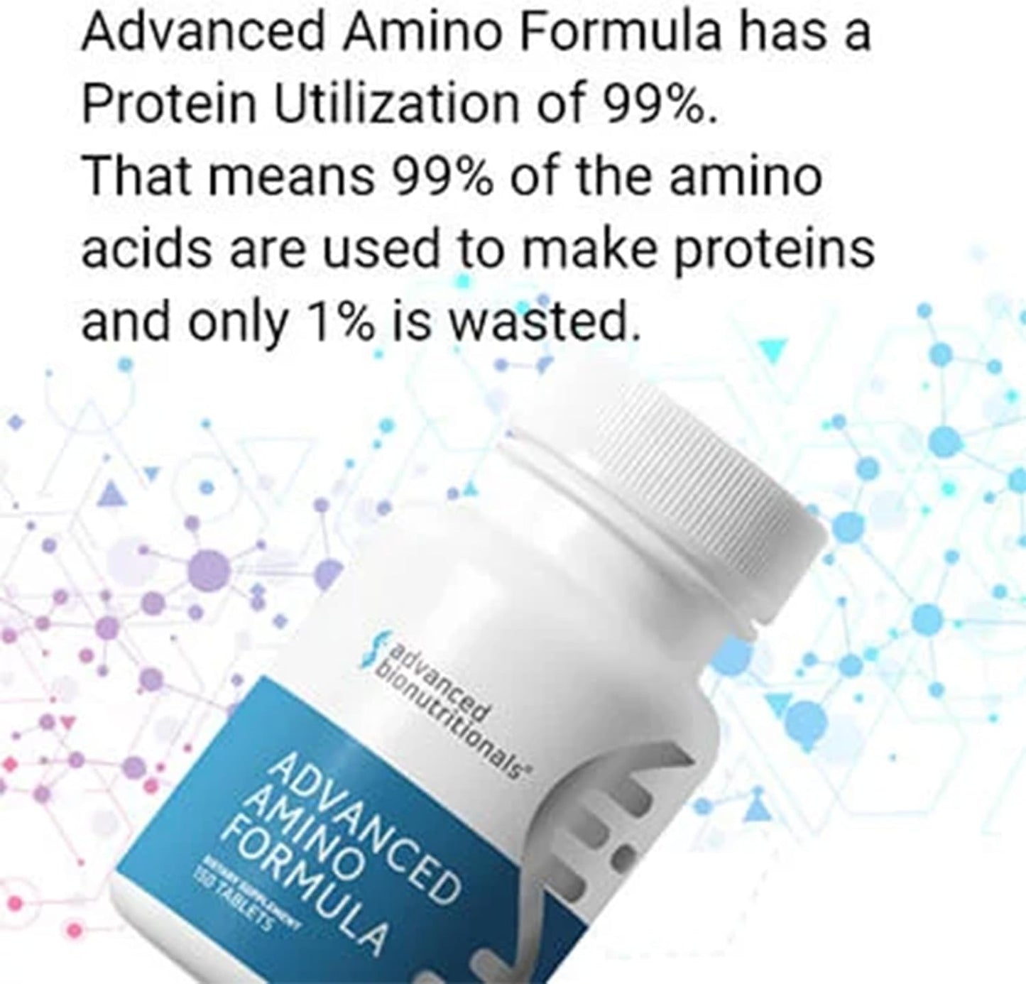 Advanced Bionutritionals – Advanced Amino Formula Tablets, Amino Acid Supplement, Build Muscle, Post Workout Recovery, Energy, Stamina, Non-GMO, Gluten Free, Dairy Free, Vegan (150 Tablets) Gsupps Australia