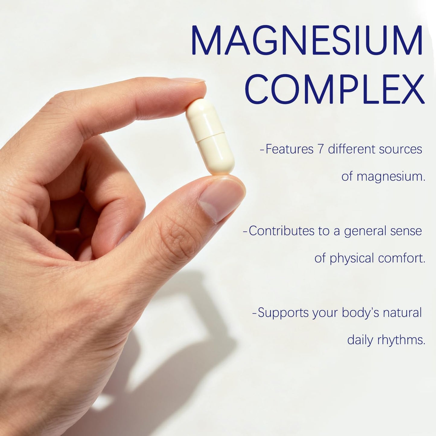 Magnesium Complex 1000mg - 7-in-1 Supplement with Glycinate, Citrate & Malate - Supports Muscle Relaxation, Sleep, Heart Health - High Absorption Capsules, 90 Count (1) CellJuvMax