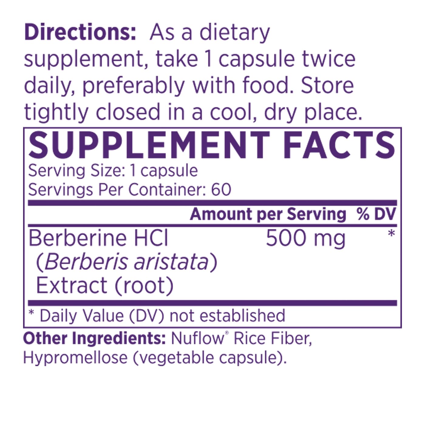 NAOMI Berberine 500mg - Immune Support & Normal LDL Cholesterol and Triglyceride NAOMI
