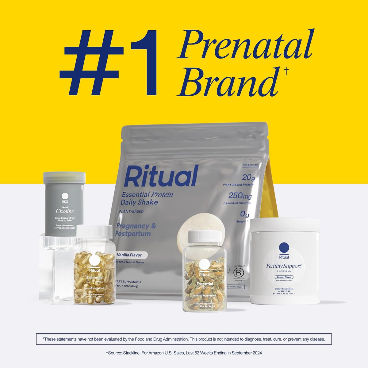 Ritual Myo-Inositol, NAC, CoQ10 Women's Supplement, 3-in-1 Drink Mix | Designed with an OB/GYN, Supports Ovulation Cycles, Hormone Levels, and Egg Health, Clinically Studied Ingredients Gsupps Australia