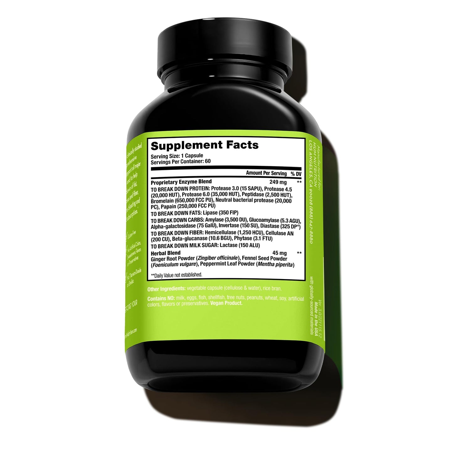 HUM Flatter Me Supplement for Daily Bloating - 18 Full Spectrum Digestive HUM