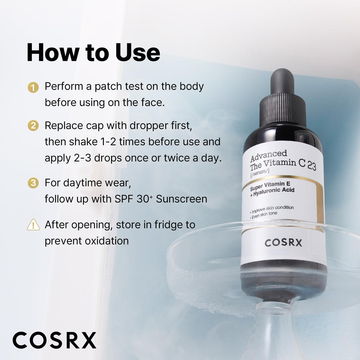 COSRX Advanced Pure Vitamin C 23% Serum with Vitamin E & Glutathione, Korean Vitamin C Serum for Fine Lines, Uneven Skin Tone & Dull Skin, 0.7oz, Korean Skin Care, Mothers Day Gifts for Mom & Wife COSRX