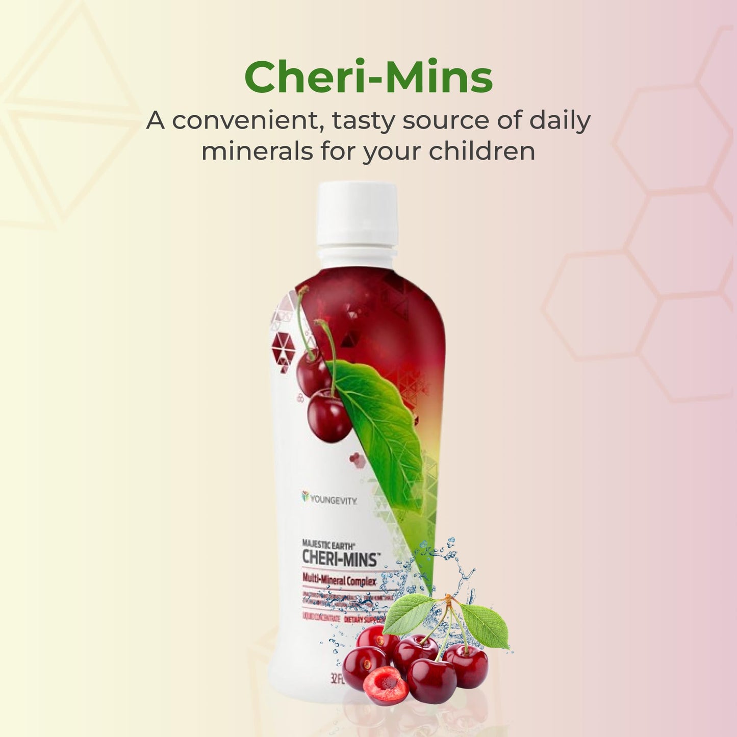 Youngevity Cheri-Mins™ Plant Derived Liquid Minerals - Great Tasting Formula - 77+ Natural Unaltered Trace Minerals - Colloidal Form Humic Shale (32 Fl Oz) Youngevity
