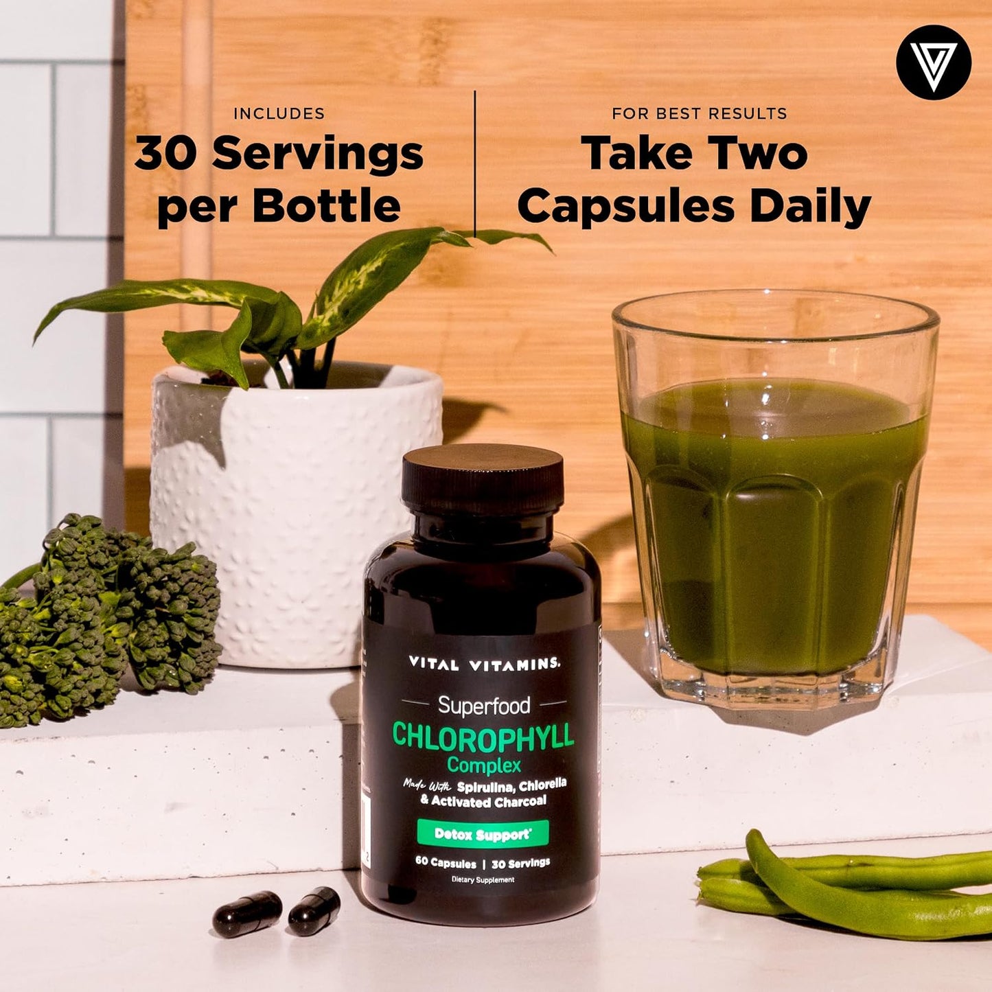 Vital Vitamins Multi Collagen Capsules + Chlorophyll Complex Capsules Gsupps Australia