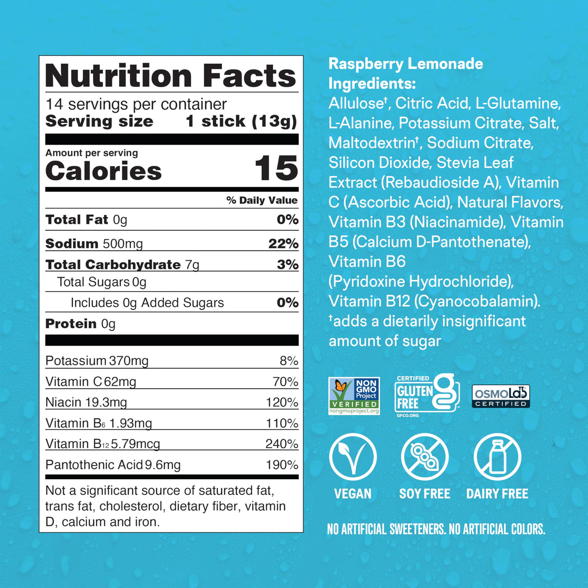 Liquid I.V.® Hydration Multiplier® Sugar-Free - Raspberry Lemonade | Electrolyte Powder Drink Mix | 3 Pack (42 Servings) Liquid I.V.