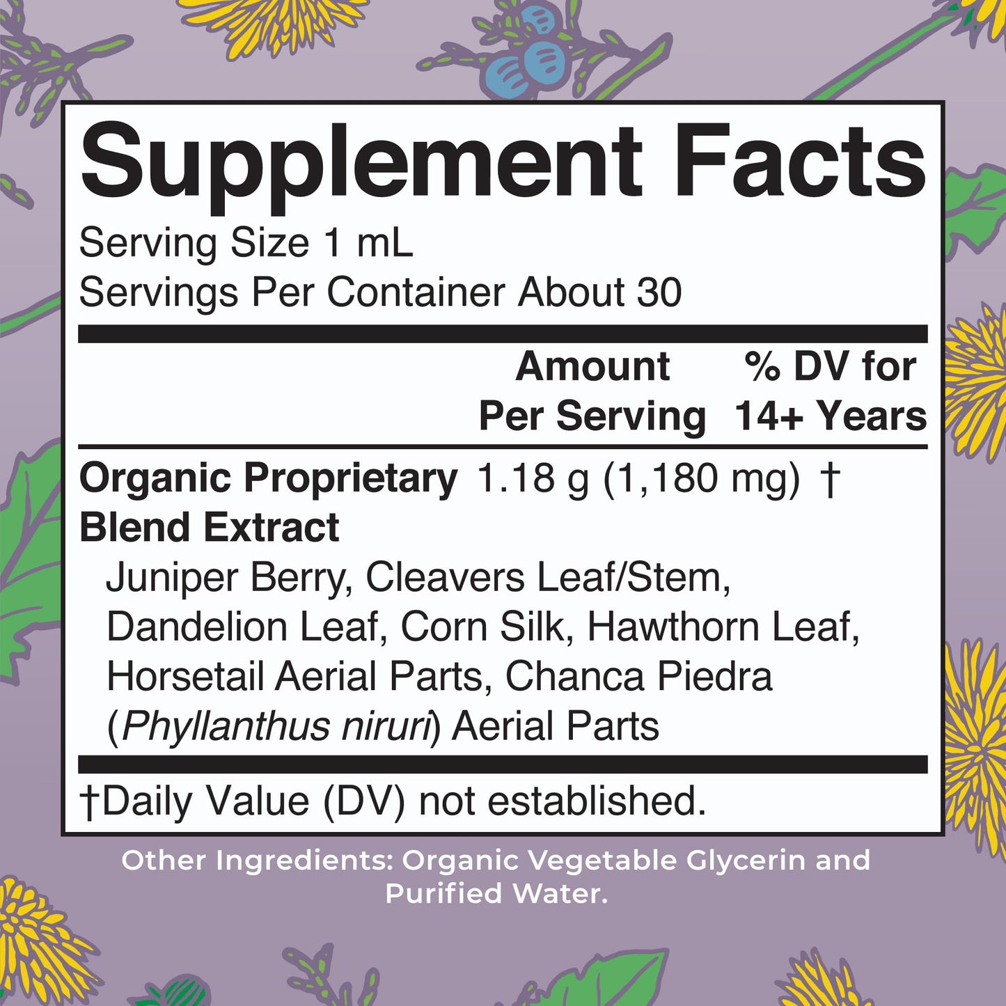 MaryRuth Organics Herbal Supplement Drops | Support Renal & Urinary Systems | Juniper Berry | Cleavers | Dandelion | Hawthorn | Horsetail & Chanca Piedra | Vegan | Non-GMO | 1 Fl Oz MARYRUTH'S