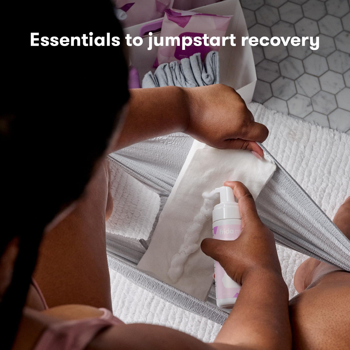 Frida Mom Postpartum Recovery Essentials Kit, New Mom Gifts, Cooling Pad Liners, Ice Maxi Pads Frida Mom