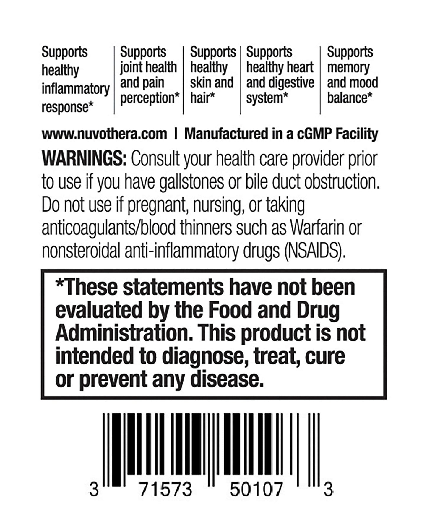 Nuvothera Super-Micronized Turmeric Curcumin Capsules Rapid Absorption, Whole Root, Non-GMO, Skin, Gut Health & Antioxidants (1 Month Pack (60 Capsules)) Nuvothera