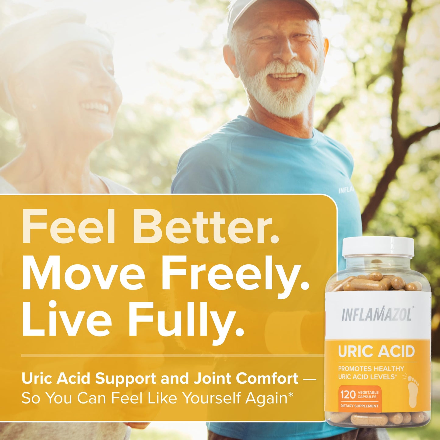 Inflamazol Uric Acid Cleanse – Premium Uric Acid Flush with Tart Cherry, Turmeric & Celery Seed for Joint & Uric Acid Support – Joint Supplements for Men & Women – 120 Capsules Inflamazol