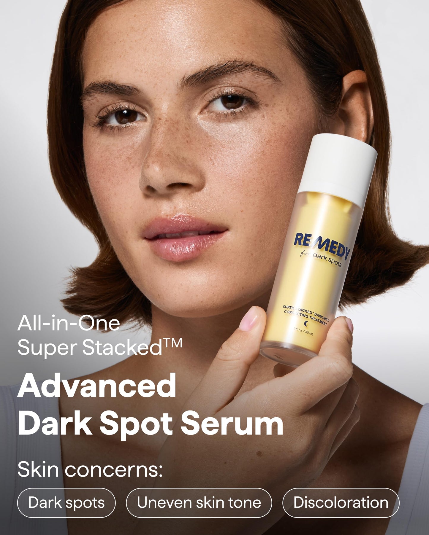 Remedy for Dark Spots | Advanced Night Treatment with Retinol & Kojic Acid | For Discoloration and Uneven Tones | With Glutathione Remedy Science