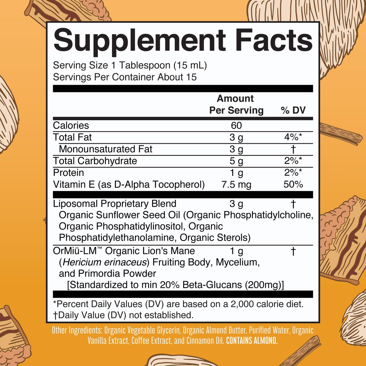 MaryRuth Organics Lions Mane Supplement | Ultra Absorption Liposomal | Full Spectrum Lion's Mane Mushroom | 200mg Beta-Glucans Per Serving | USDA Organic | Vegan | 7.6 oz | 15 Servings MARYRUTH'S