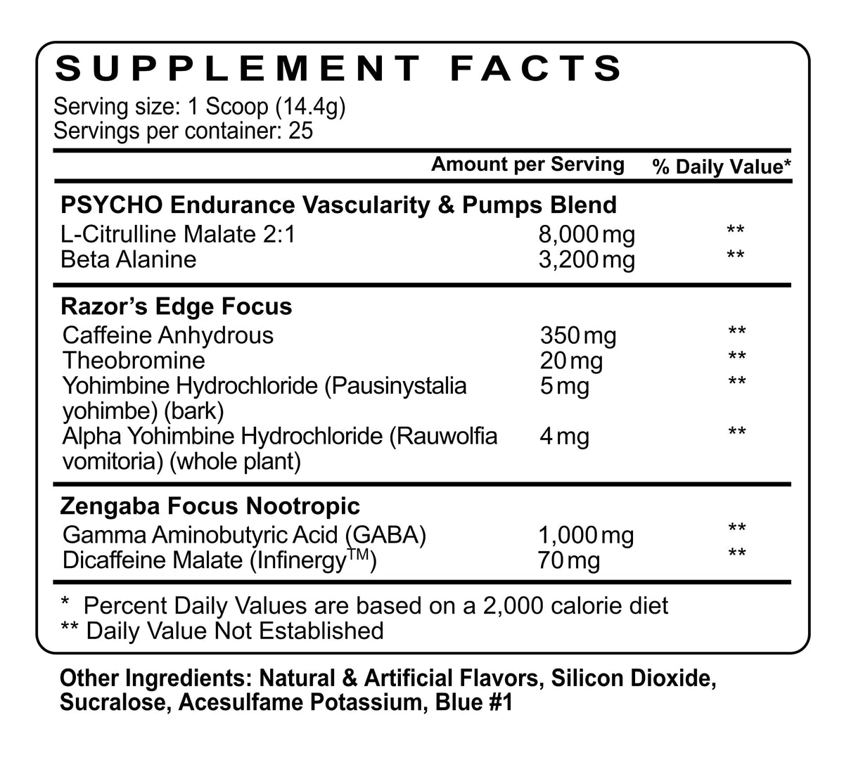 Psycho Pharma New Perfect Powders with Zengaba Energy Feel Good Focus #1 Strongest Psycho Pharma